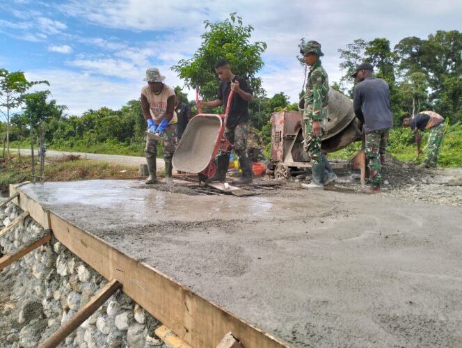 
					Pengecoran Dimulai, Pembangunan Jembatan Perintis Garuda Masuki Tahap penting