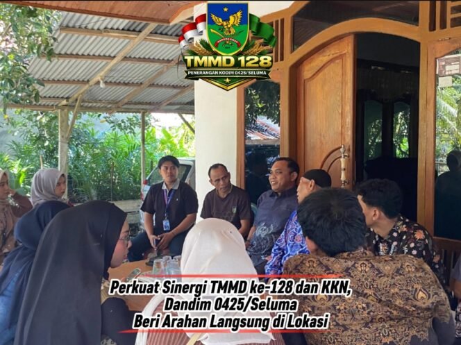 
					Sinergi TMMD  128 dan KKN UNIB 107, Dandim 0425/Seluma Beri Pengarahan untuk Maksimalkan Pengabdian di Desa