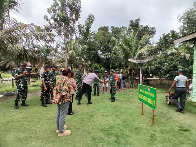 
					Dansatgas TMMD Reg Ke-128 Tinjau Sasaran Tambahan RTLH di Desa Sungai Hijau