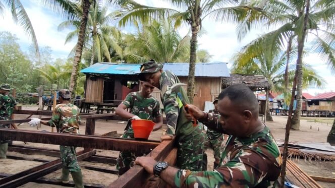 
					Pembangunan Rumah TMMD di Keakwa Tunjukkan Progres Positif