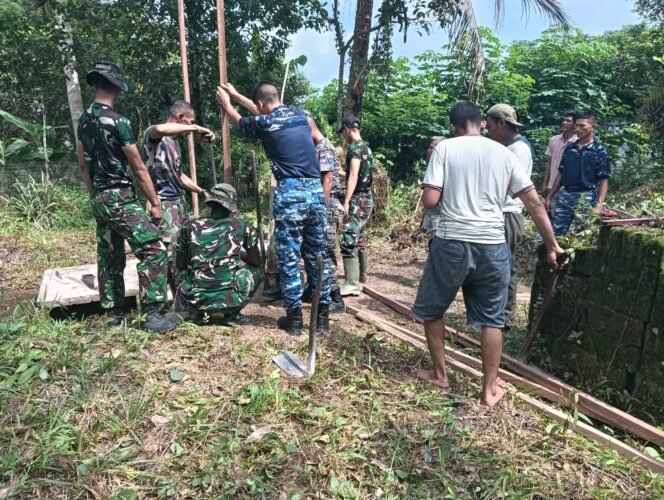 
					Progres Berlanjut, MCK Tahap Kedua TMMD Ke-128 Mulai Digarap