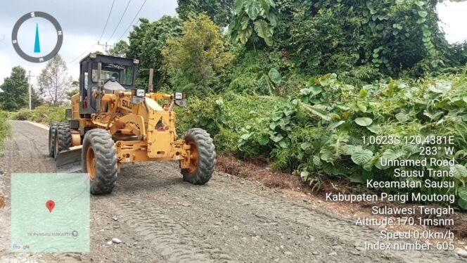 
					TMMD Ke-128 Kodim 1306/Palu Bangun Jalan Penghubung Desa Dukung Akses Pertanian Warga