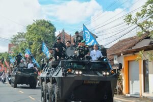 Rantis Anoa Saksi Kemanunggalan TNI Dan Rakyat, Dandim Klungkung Tegaskan Bersama Rakyat TNI Kuat