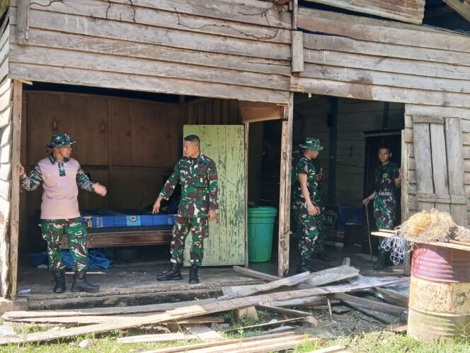 
					Semangat Gotong Royong Menggema, TMMD Ke-128 Kodim 1430/Konut Masuki Hari Kedua di Andowia ‎ ‎ ‎